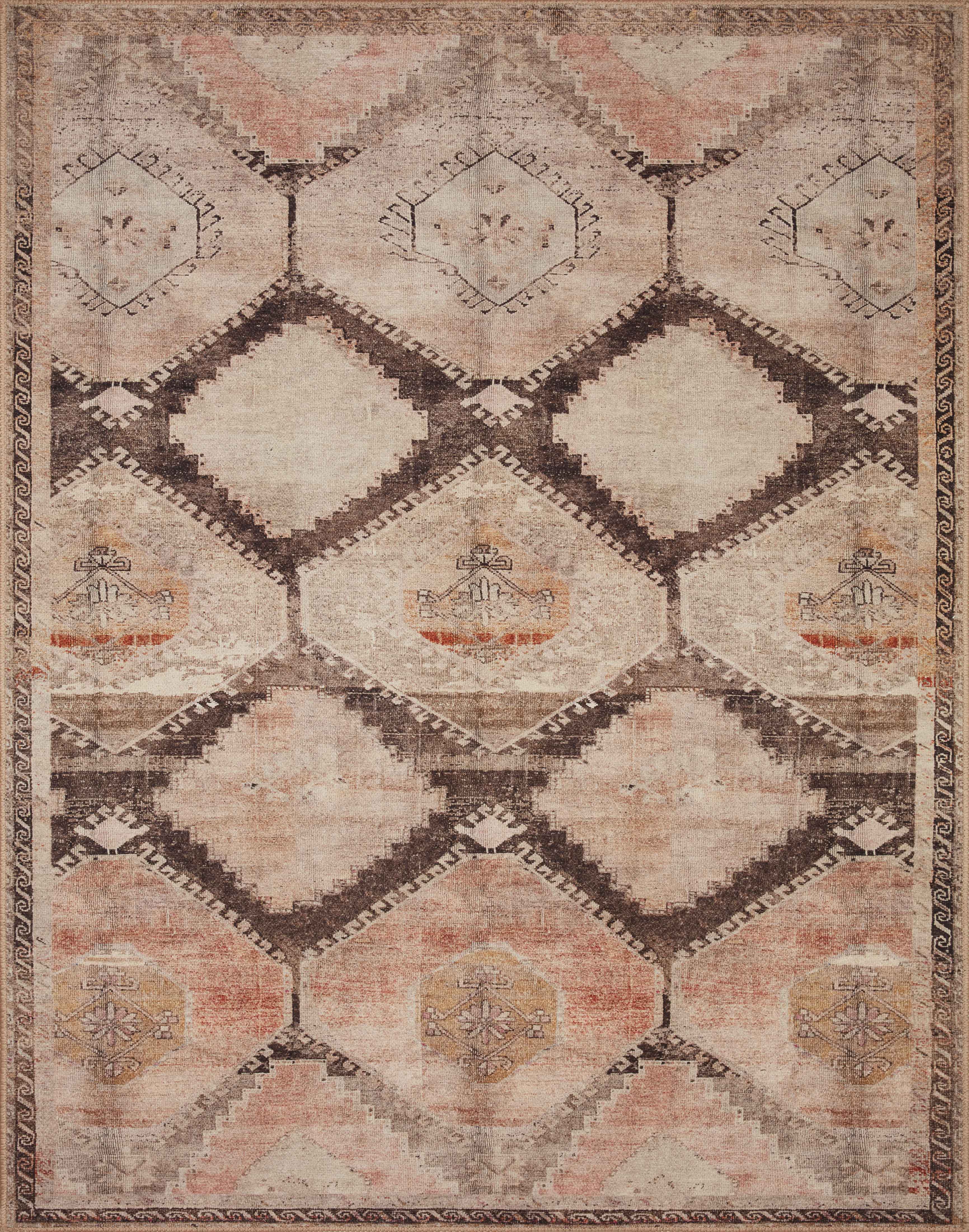 Loloi II | Wynter Collection | Graphite / Blush | WYN-08
