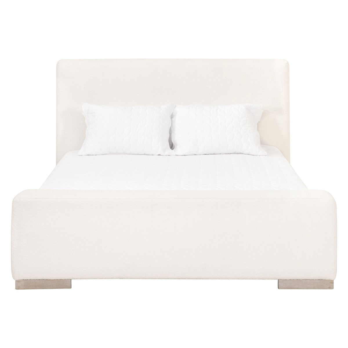 Warren Queen Bed | LiveSmart Boucle Snow