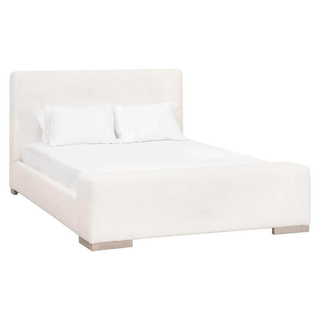 Warren Standard King Bed | LiveSmart Boucle Snow