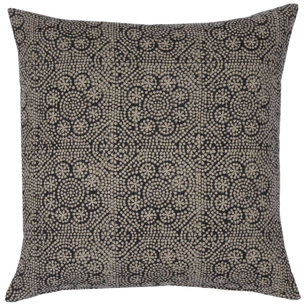 Wisteria Noir on Natural Pillow