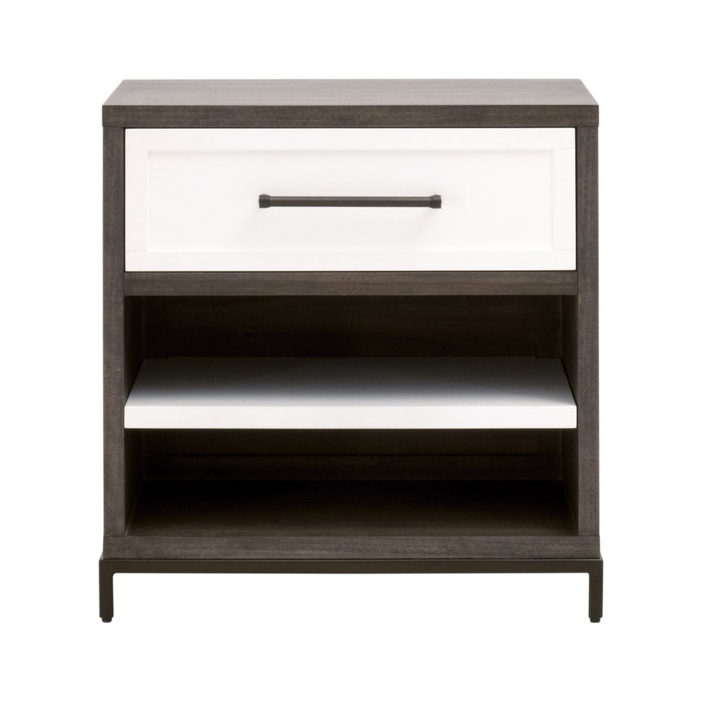 Wrenn 1-Drawer Nightstand | Burnished Brown Acacia