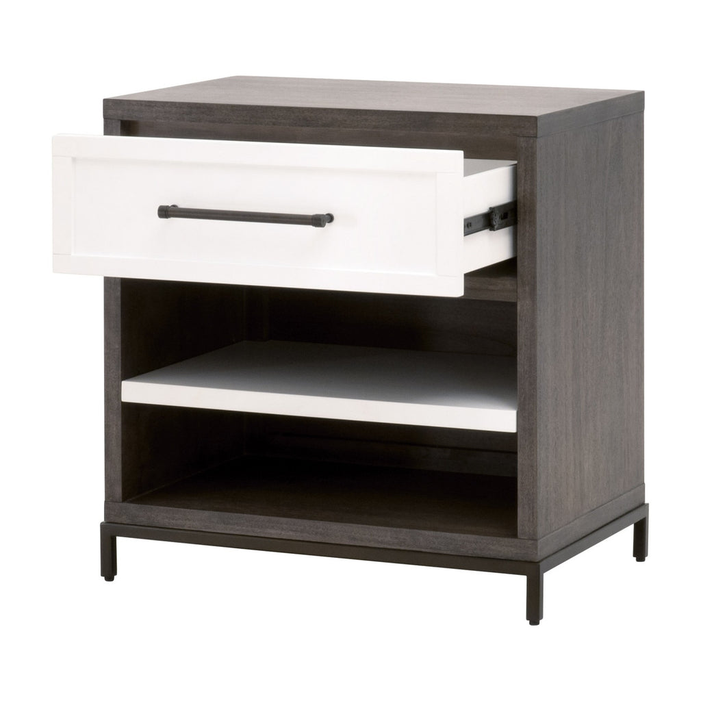 Wrenn 1-Drawer Nightstand | Burnished Brown Acacia
