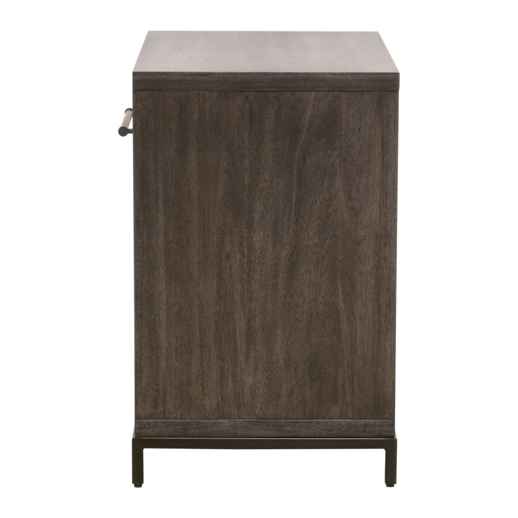 Wrenn 1-Drawer Nightstand | Burnished Brown Acacia