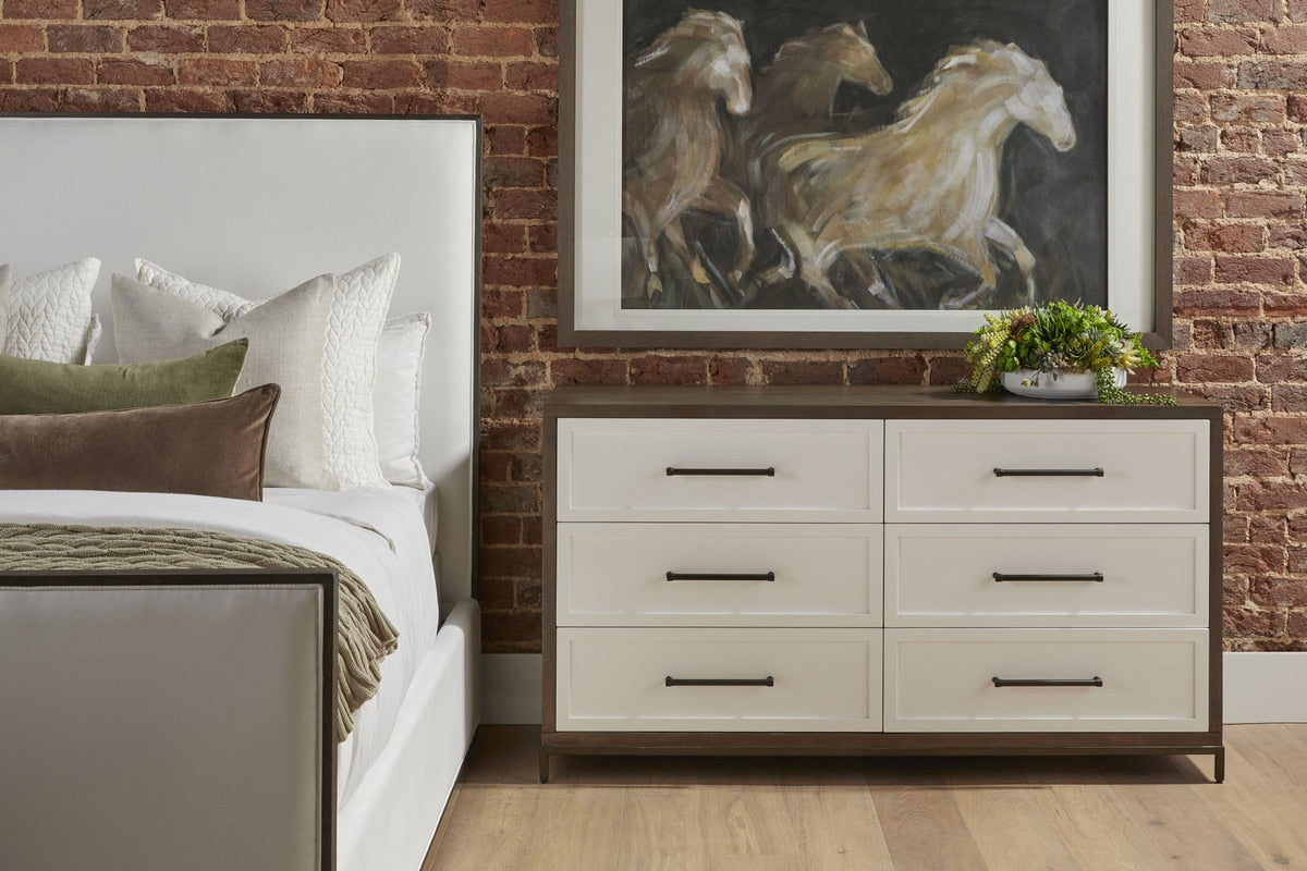 Wrenn 6-Drawer Double Dresser | Burnished Brown Acacia