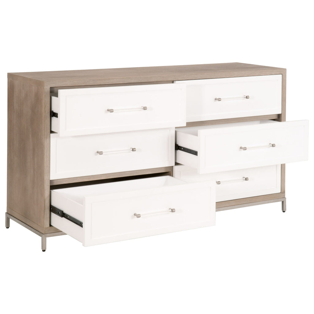 Wrenn 6-Drawer Double Dresser | Natural Gray Acacia