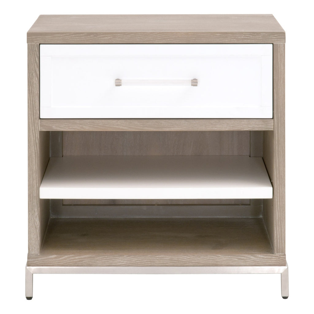Wrenn 1-Drawer Nightstand | Natural Gray Acacia