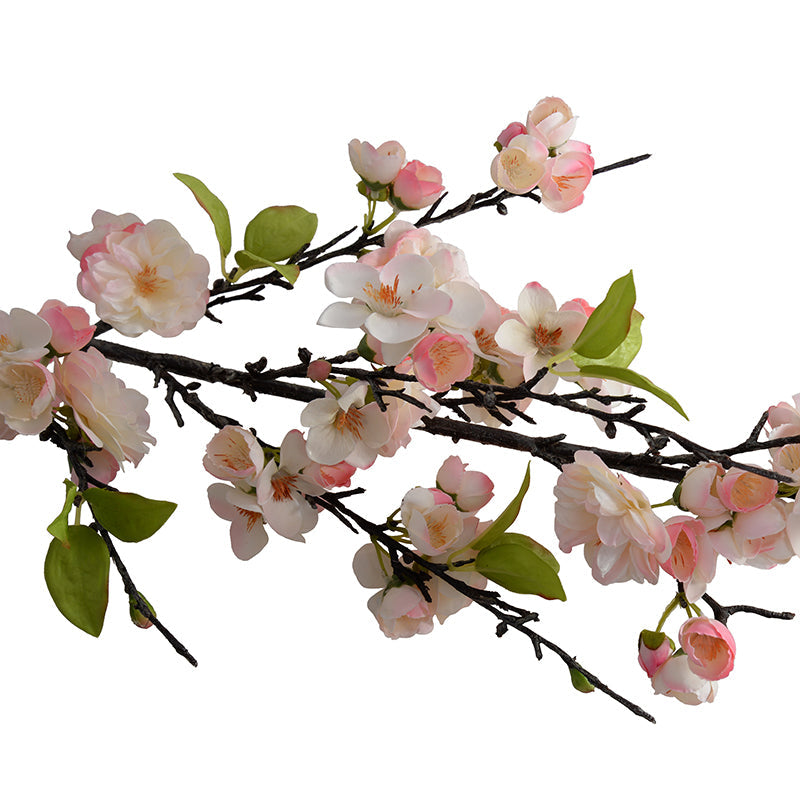 Cherry Blossoms Arrangement 48"H Pink / Metallic Black Porcelain
