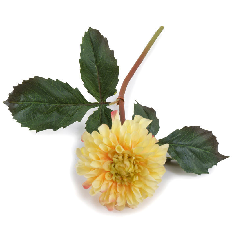 Dahlia Stem, 19" L - Yellow