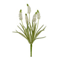 Grape Hyacinth Spray, 12.5"L - White