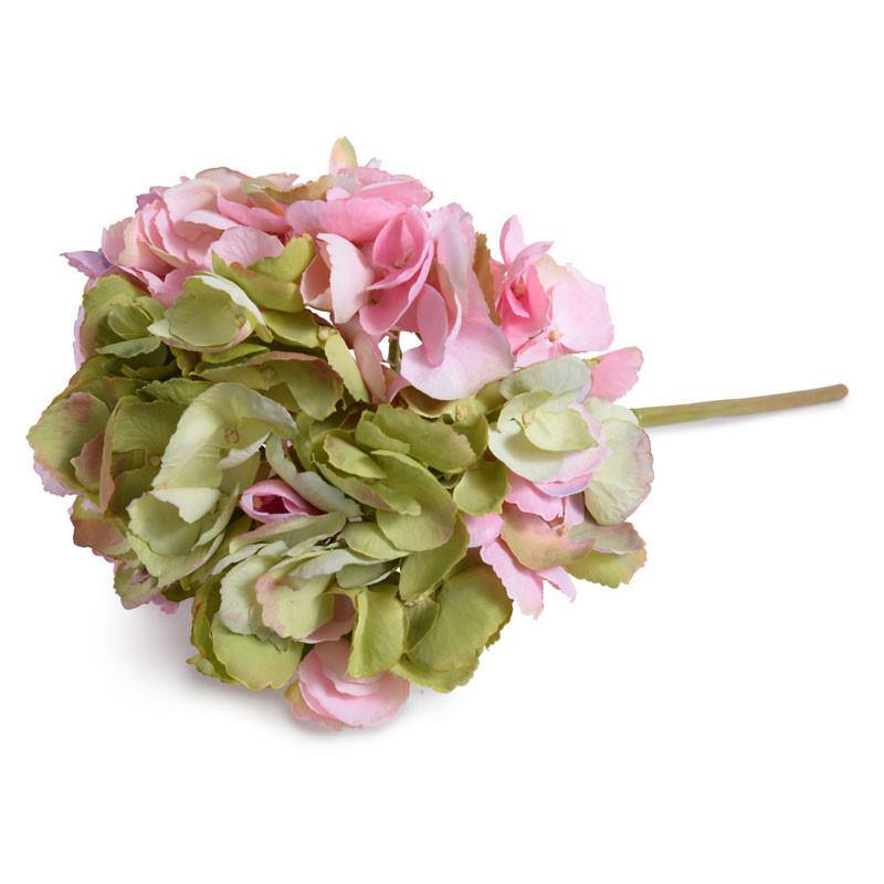 Hydrangea Stem, 19" - Pink Green