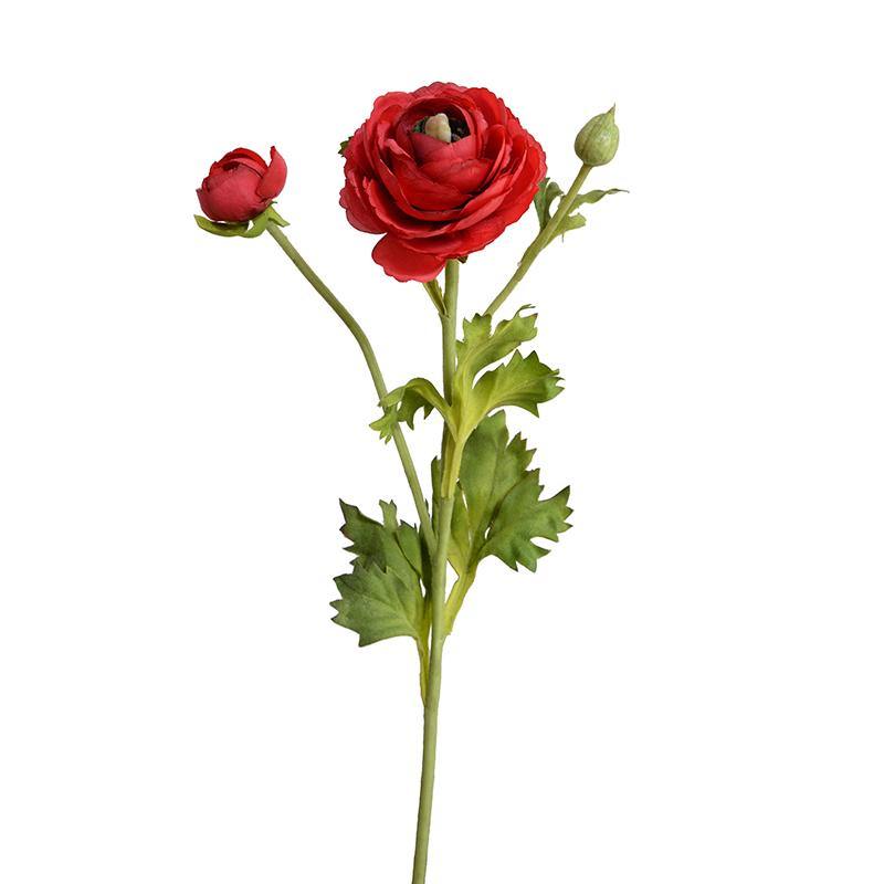 Ranunculus Spray, 14.5" - Red