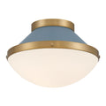 Xander 12.25'' Vibrant Gold + Blue Flush Mount