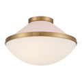 Xander 16.25'' Vibrant Gold + Blush Flush Mount