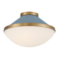 Xander 16.25'' Vibrant Gold + Blue Flush Mount