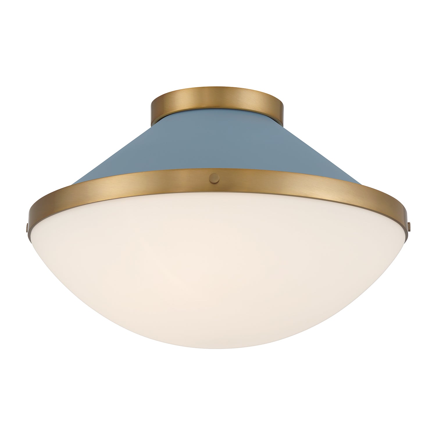 Xander 16.25'' Vibrant Gold + Blue Flush Mount