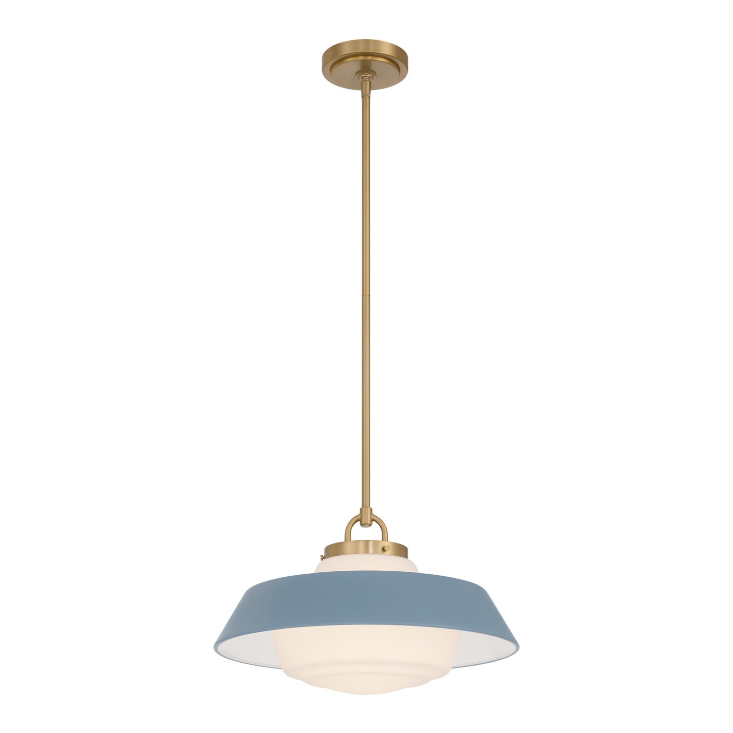 Xander 16'' Vibrant Gold + Blue Pendant