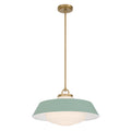 Xander 20'' Vibrant Gold + Green Pendant