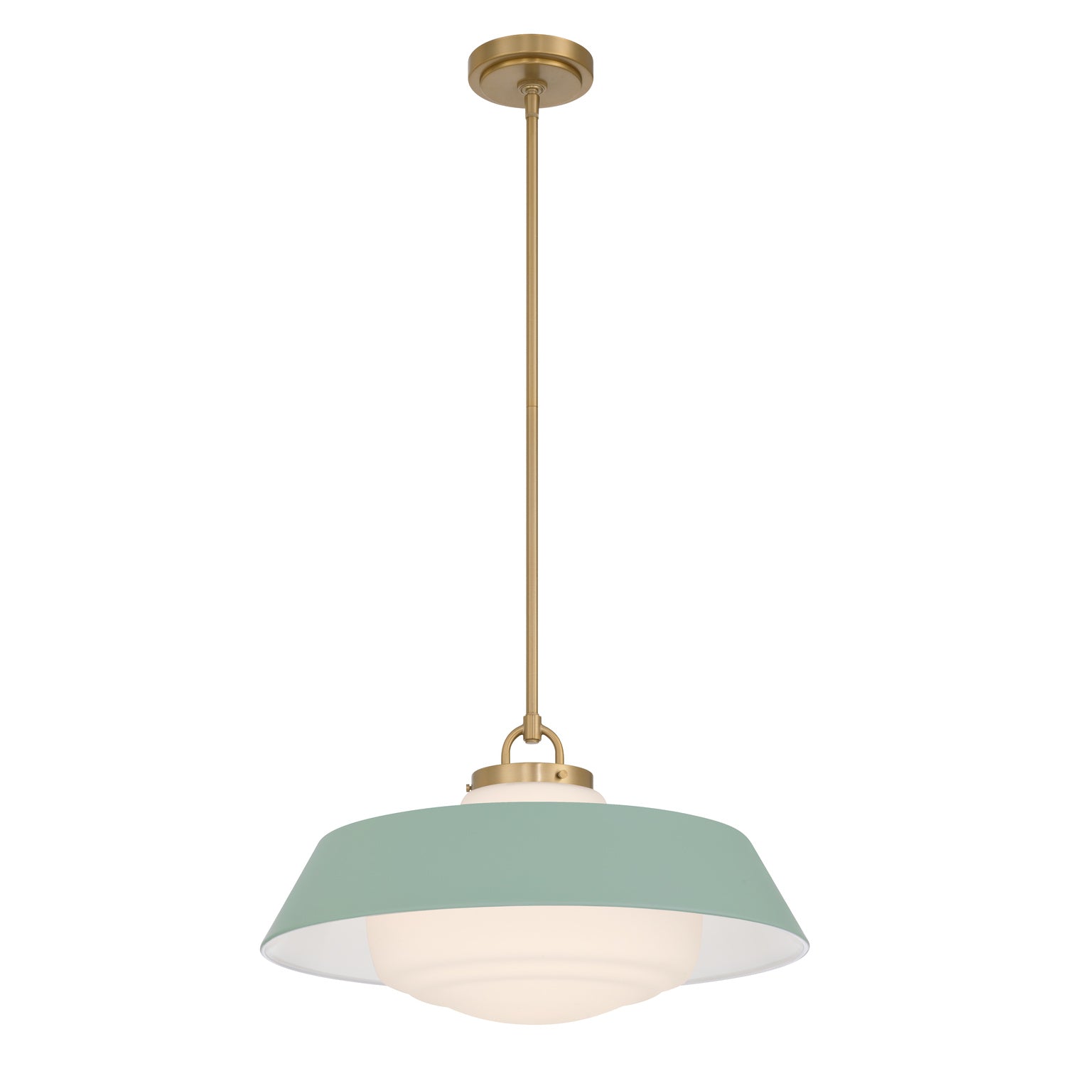 Xander 20'' Vibrant Gold + Green Pendant