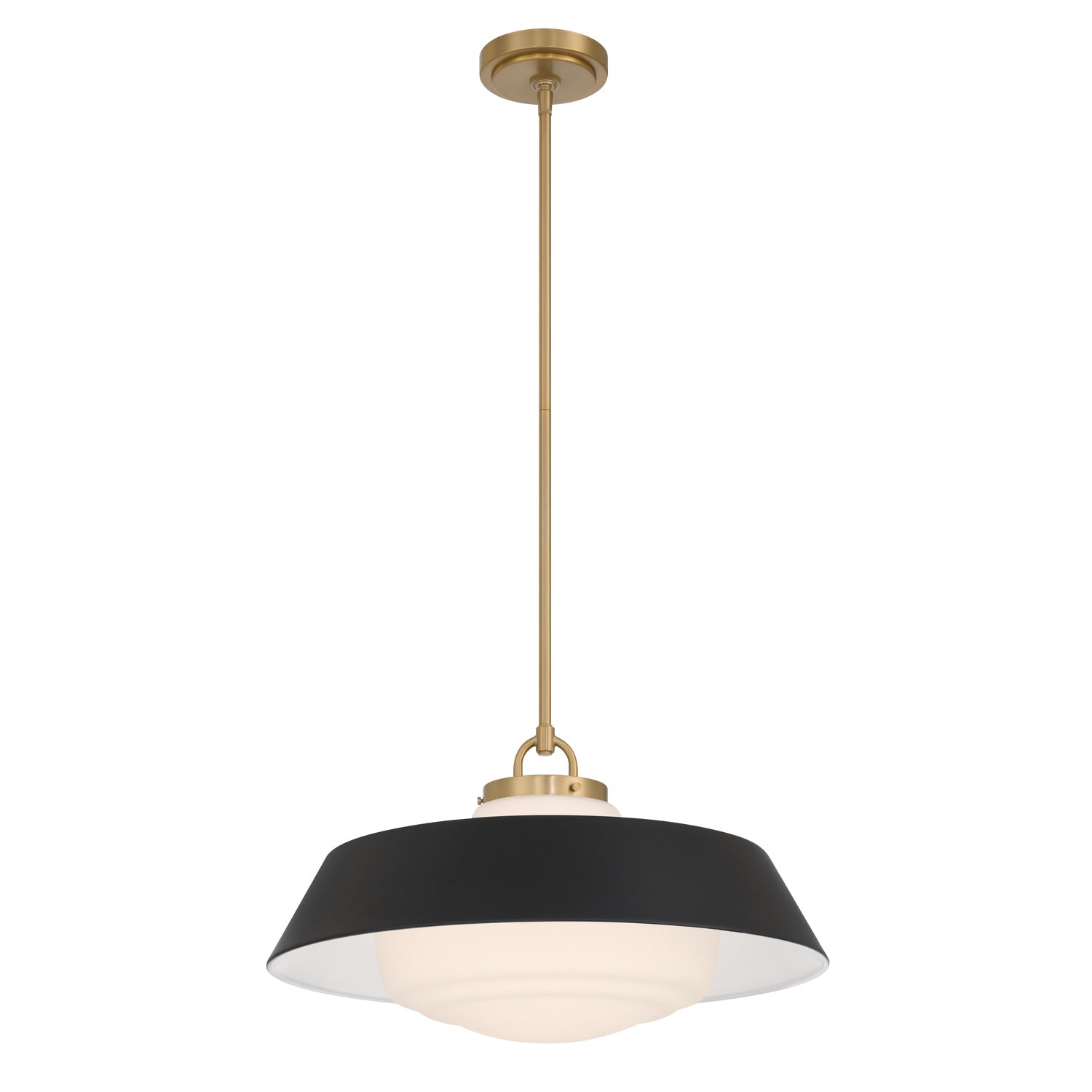 Xander 20'' Vibrant Gold + Matte Black Pendant