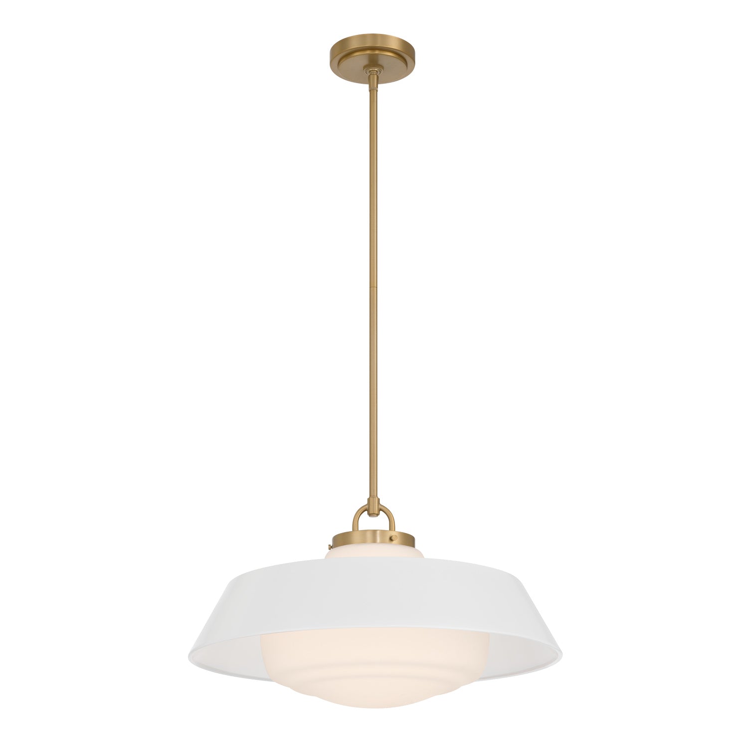 Xander 20'' Vibrant Gold + White Pendant