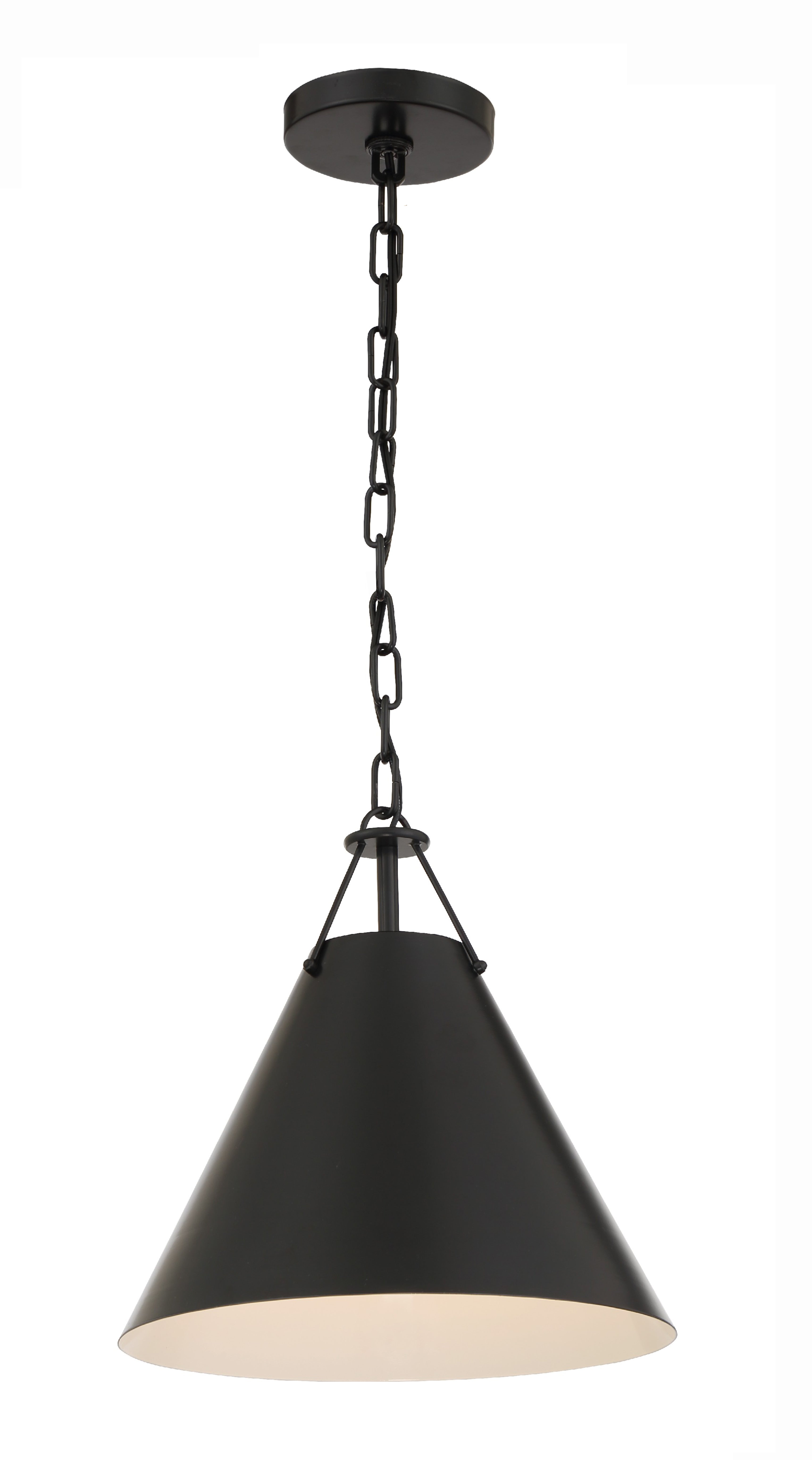 Xavier 12'' Matte Black Pendant