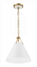 Xavier 12'' Vibrant Gold Pendant