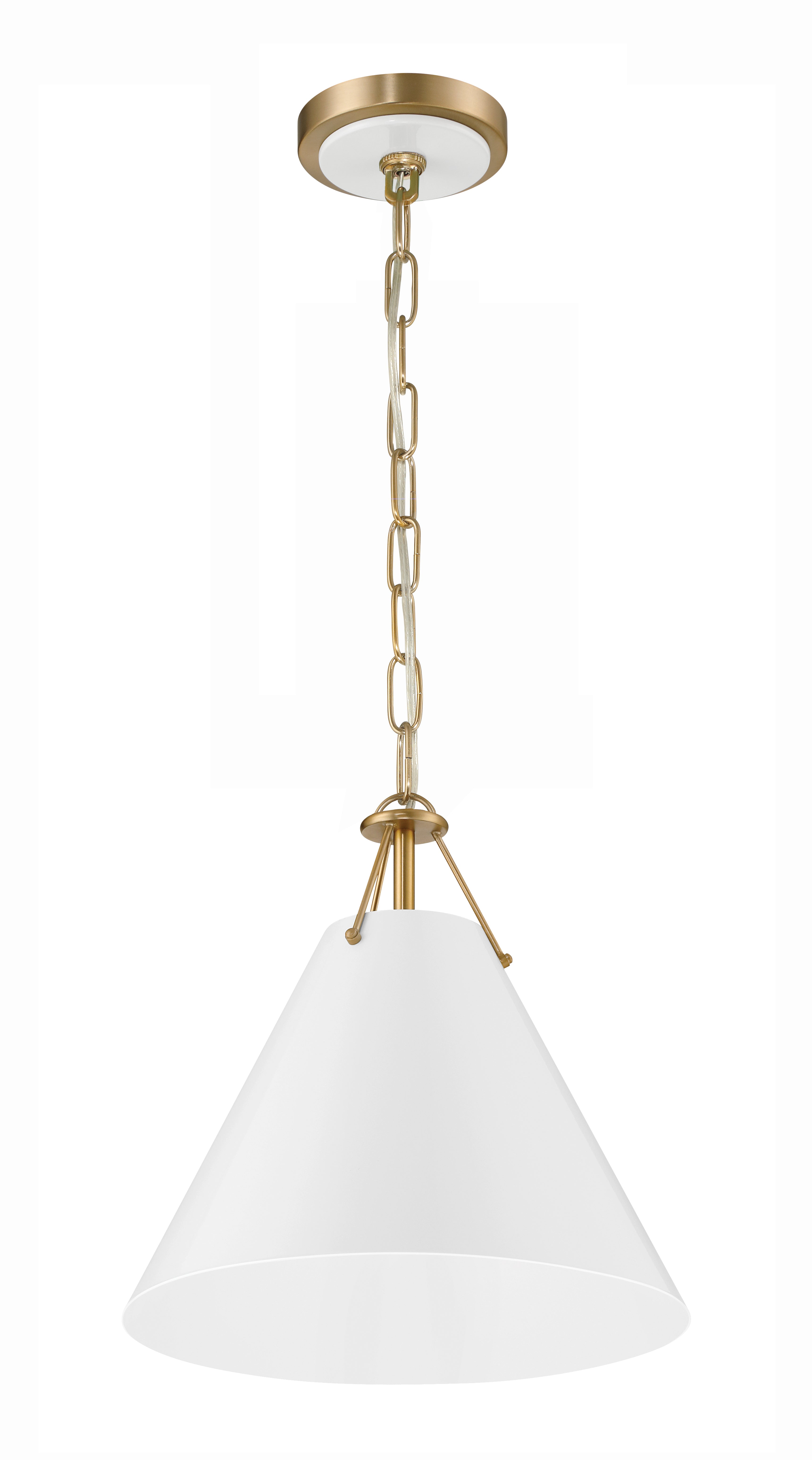 Xavier 12'' Vibrant Gold Pendant