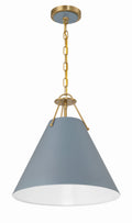 Xavier 16'' Vibrant Gold + Blue Pendant