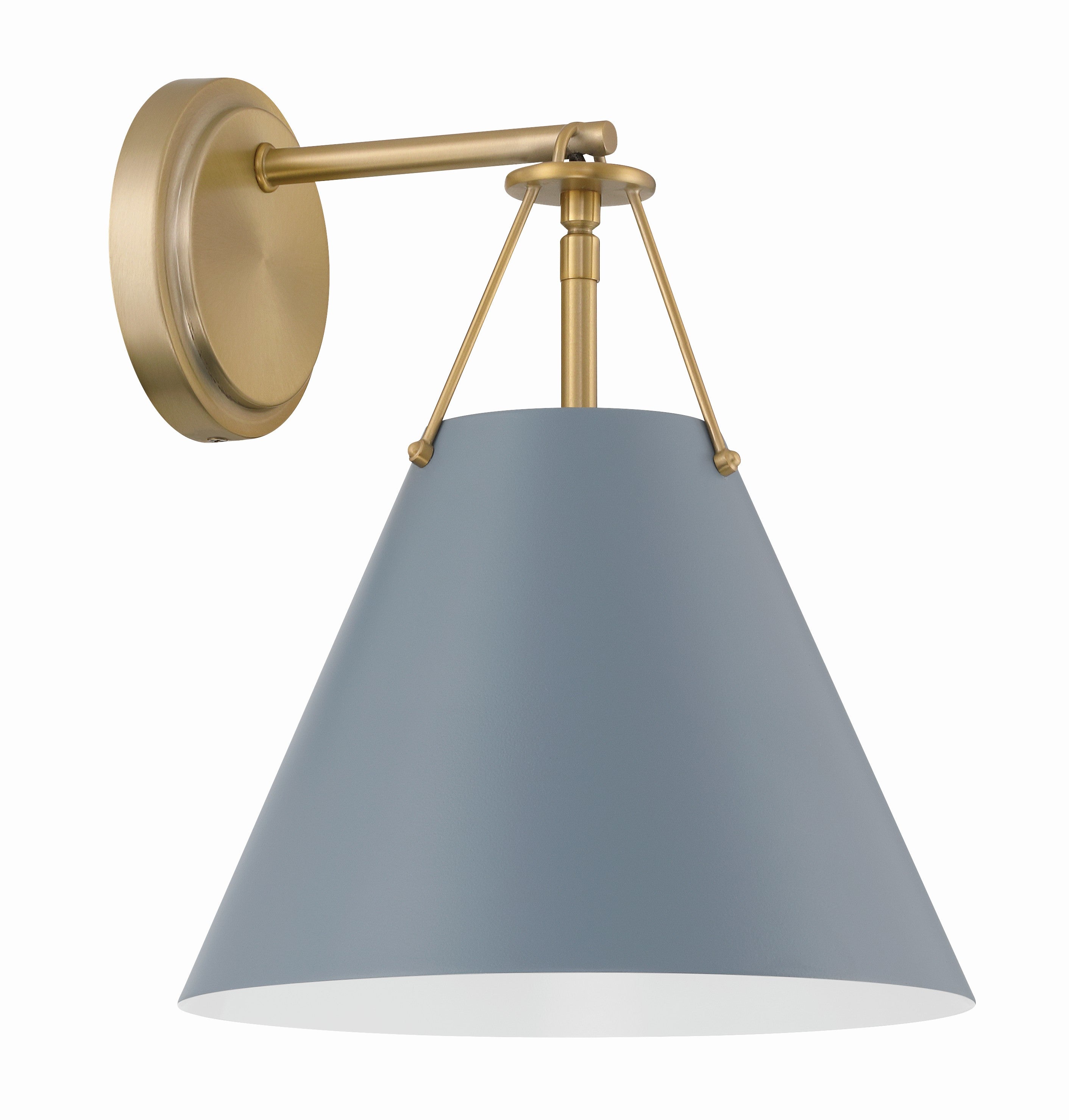 Xavier 10'' Vibrant Gold + Blue Sconce