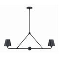 Xavier 42'' Matte Black Linear Chandelier