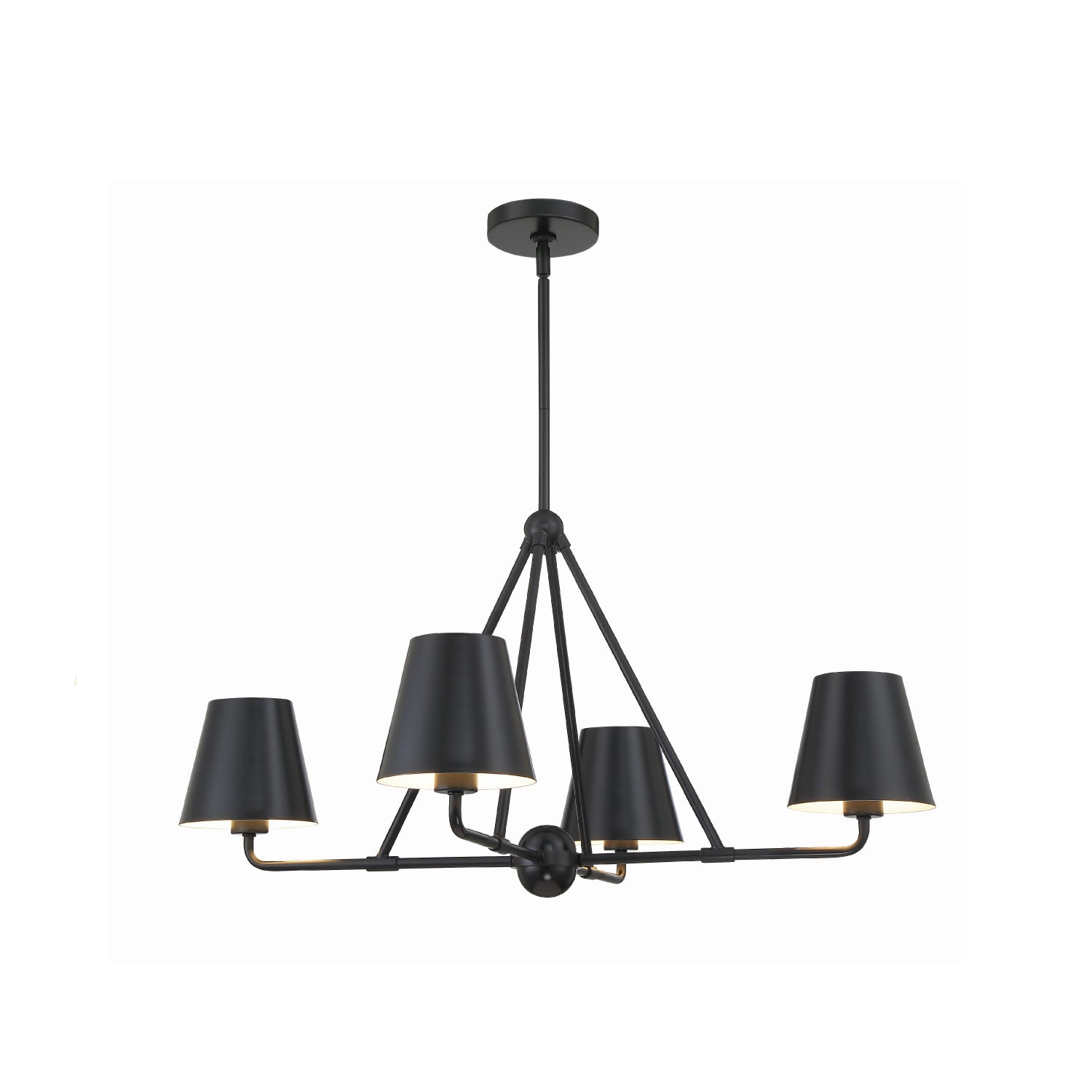 Xavier 31.75'' Matte Black Chandelier