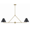 Xavier 54'' Vibrant Gold Linear Chandelier
