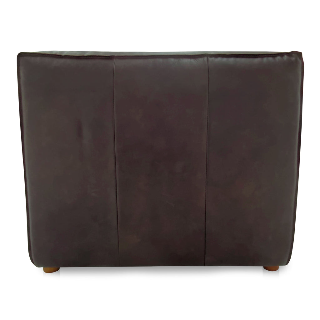 Form Slipper Chair Espresso Brown Leather