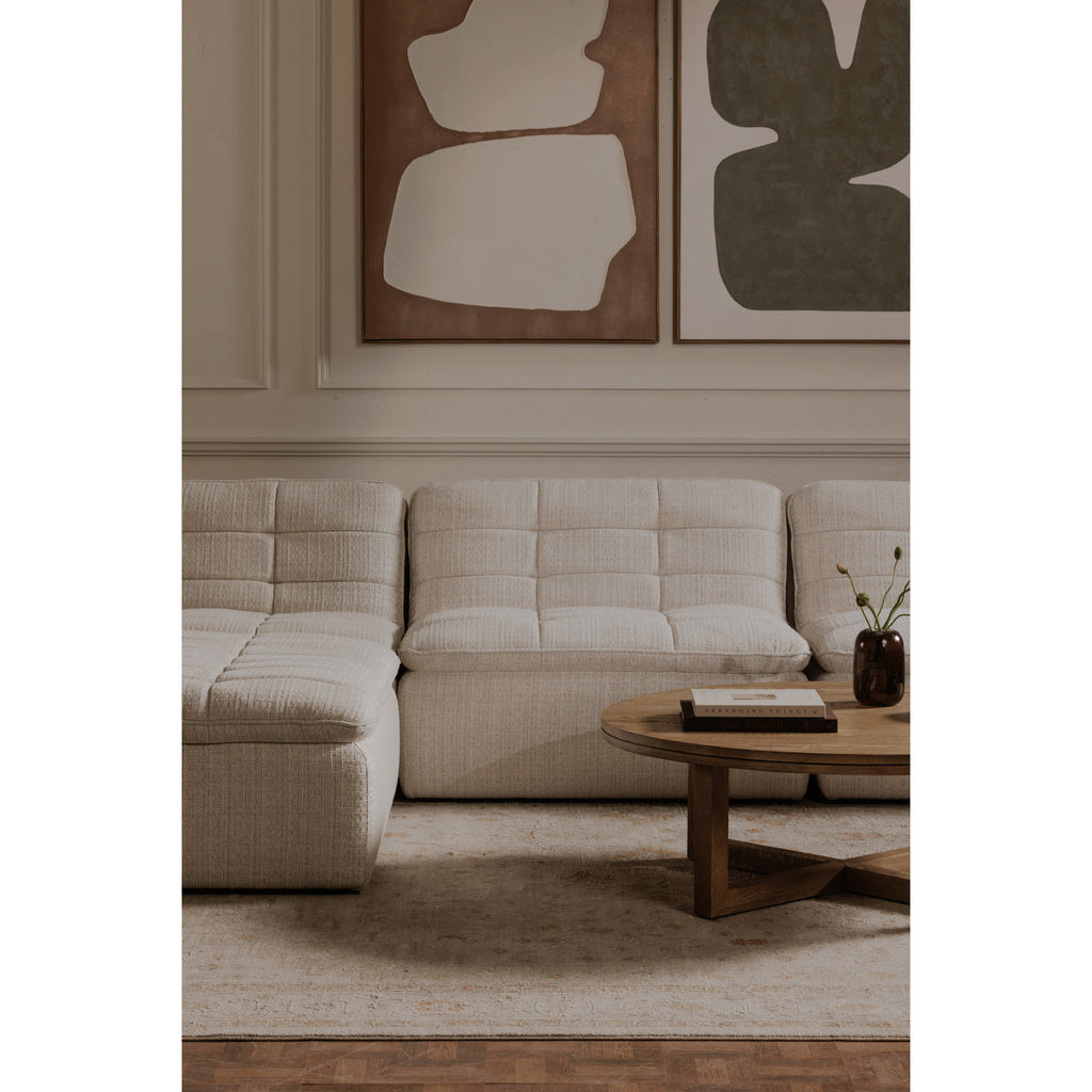 Lino Slipper Chair Textured Oat