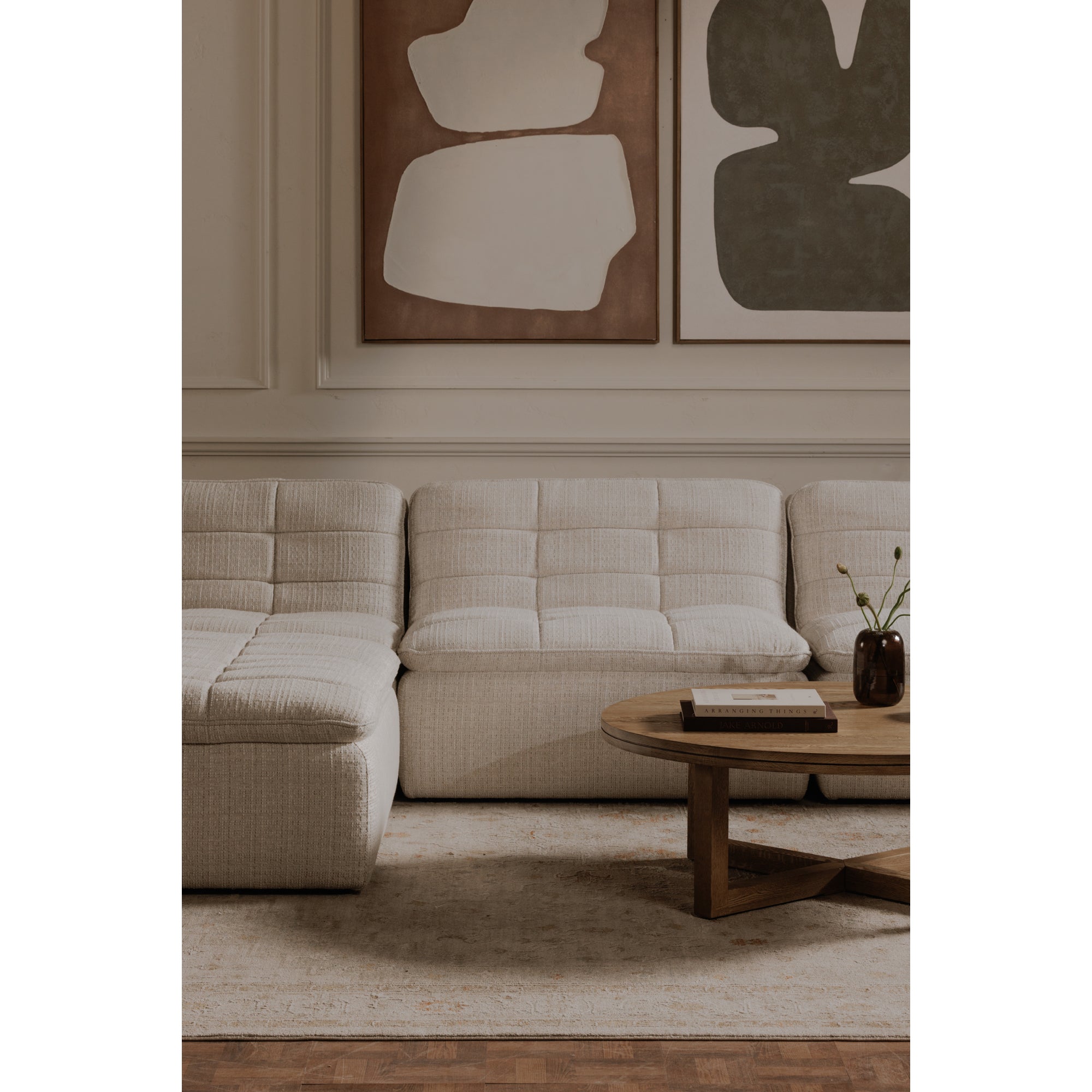 Lino Slipper Chair Textured Oat