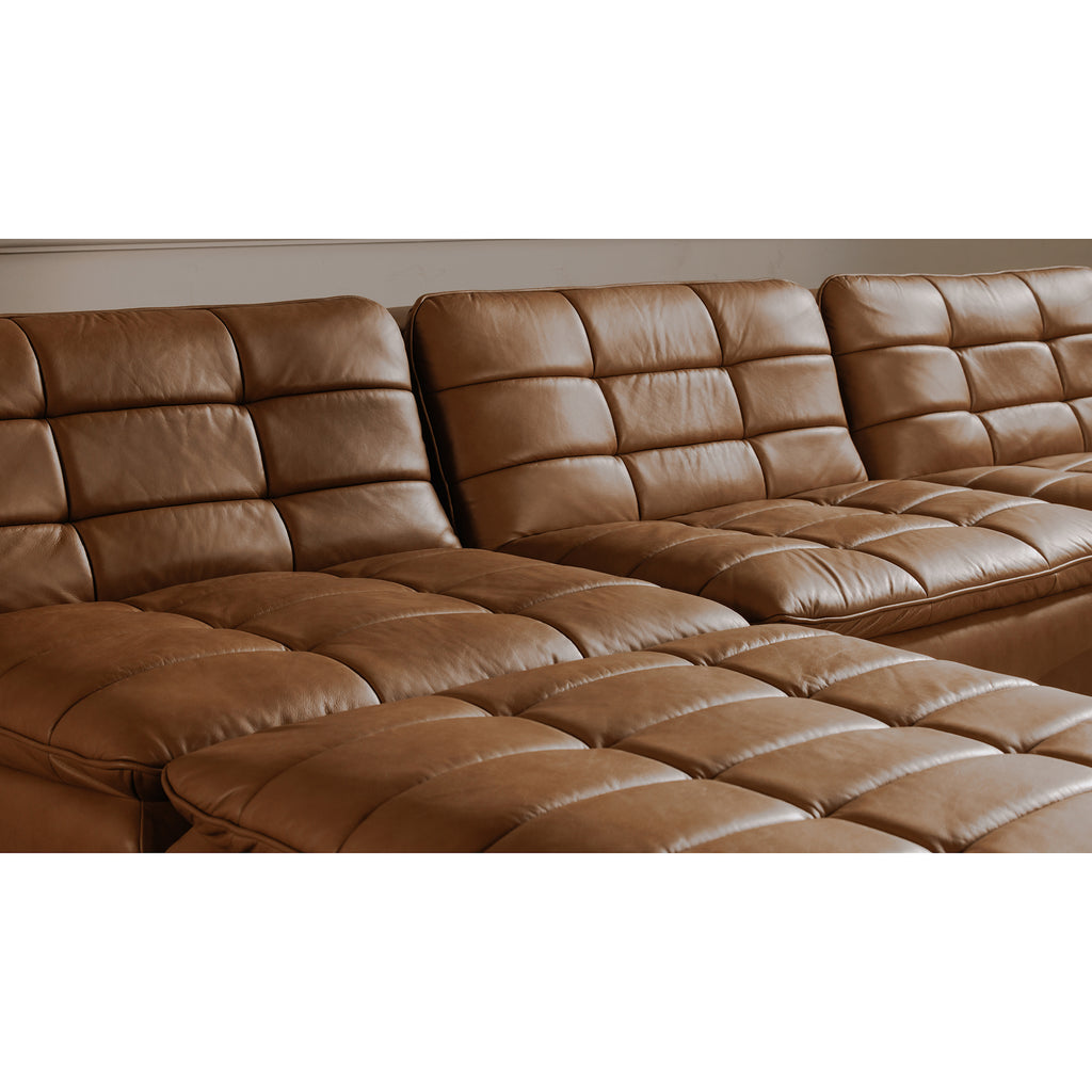 Lino Slipper Chair Tan Leather
