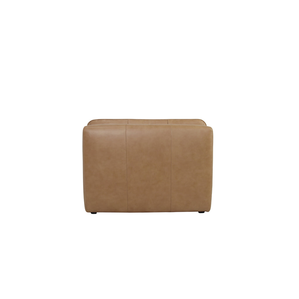 Lino Slipper Chair Tan Leather