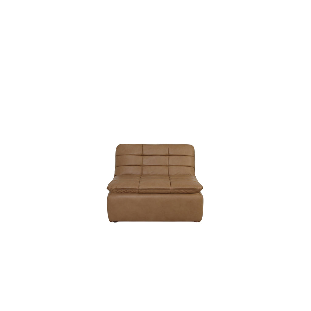Lino Slipper Chair Tan Leather