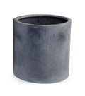 Fiberglass Cylinder Planter w/ Lead Finish 16"