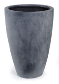 Fiberglass Tapered Cylinder Planter w/ Lead Finish 18"