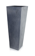 Fiberglass Tapered Column Planter w/ Lead Finish 15"
