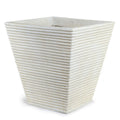 Square Ribbed Fiberglass Tree Planter 24"