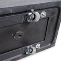 Orchard Grass x3 and 45" Planter Gray Green / Gray Planter / W/Locking Caster Wheels