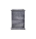 Fiberglass Column Planter w/ Lead Finish and Lip 16"