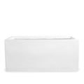 Fiberglass Trough Planter w/ White Stone Finish 44.5"