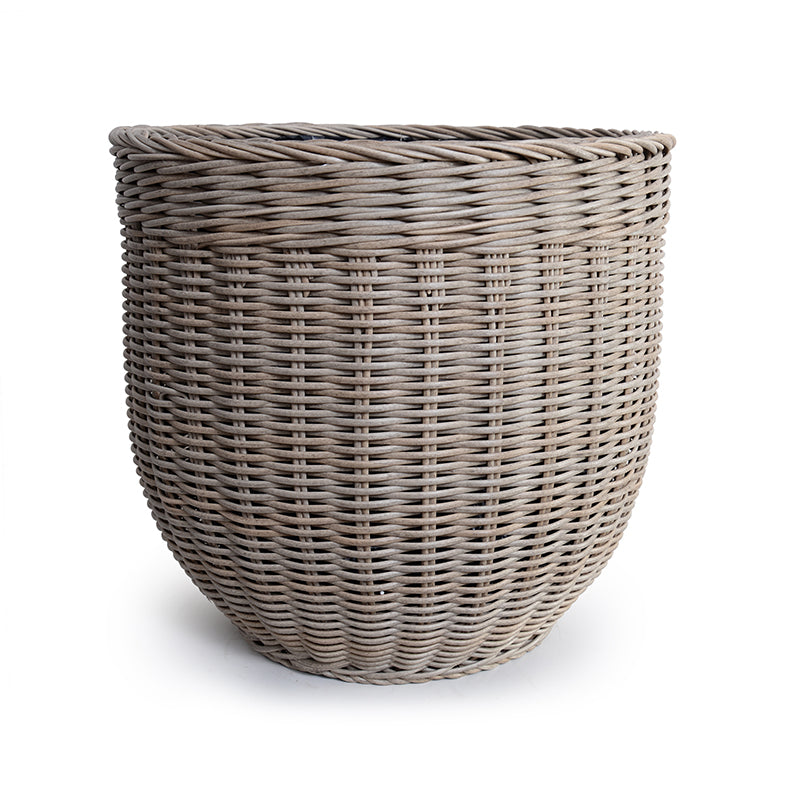 Synthetic Rattan UV Basket 18"