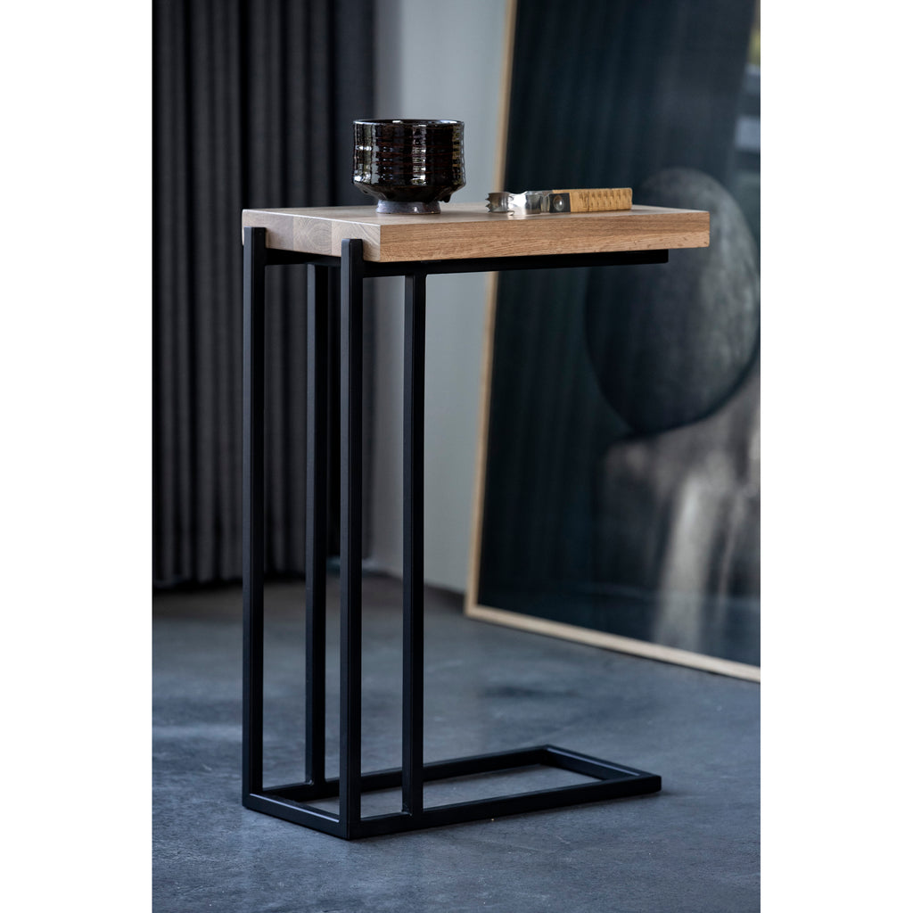 Mila C Shaped Side Table Natural