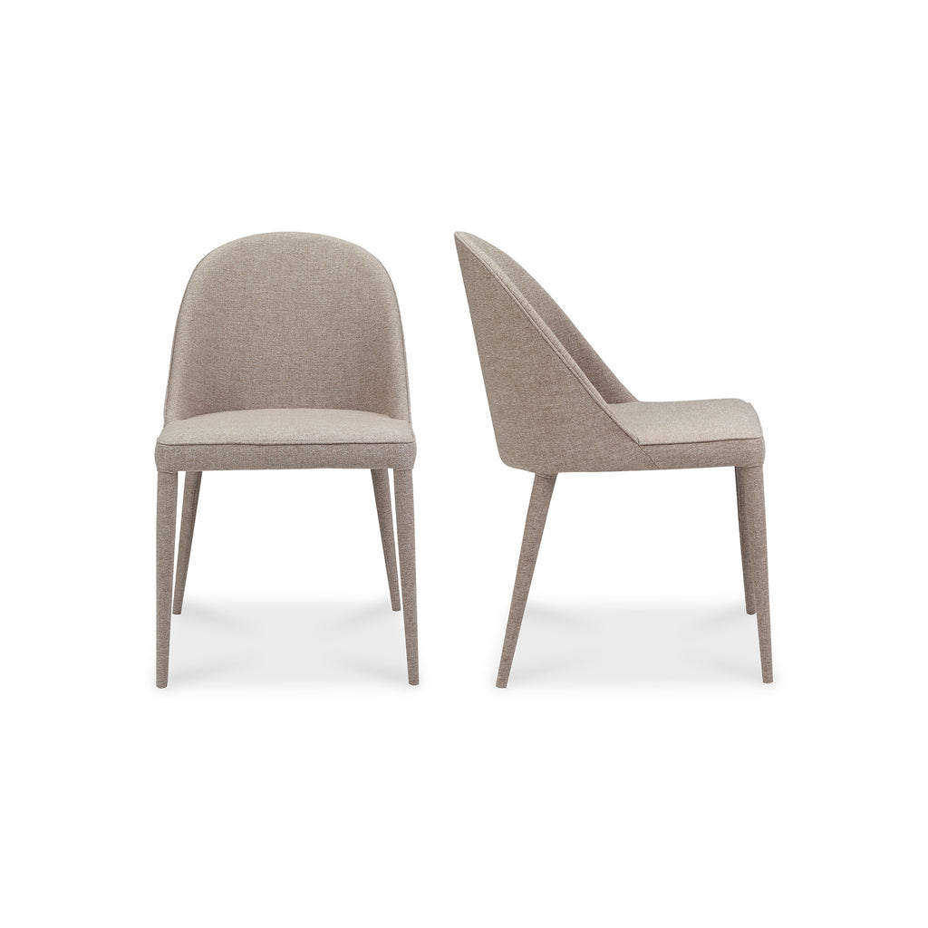 Burton Dining Chair Light Grey - Set Of Two