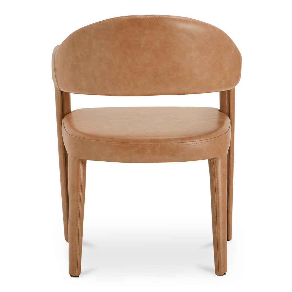 Martens Dining Chair Brown Leather