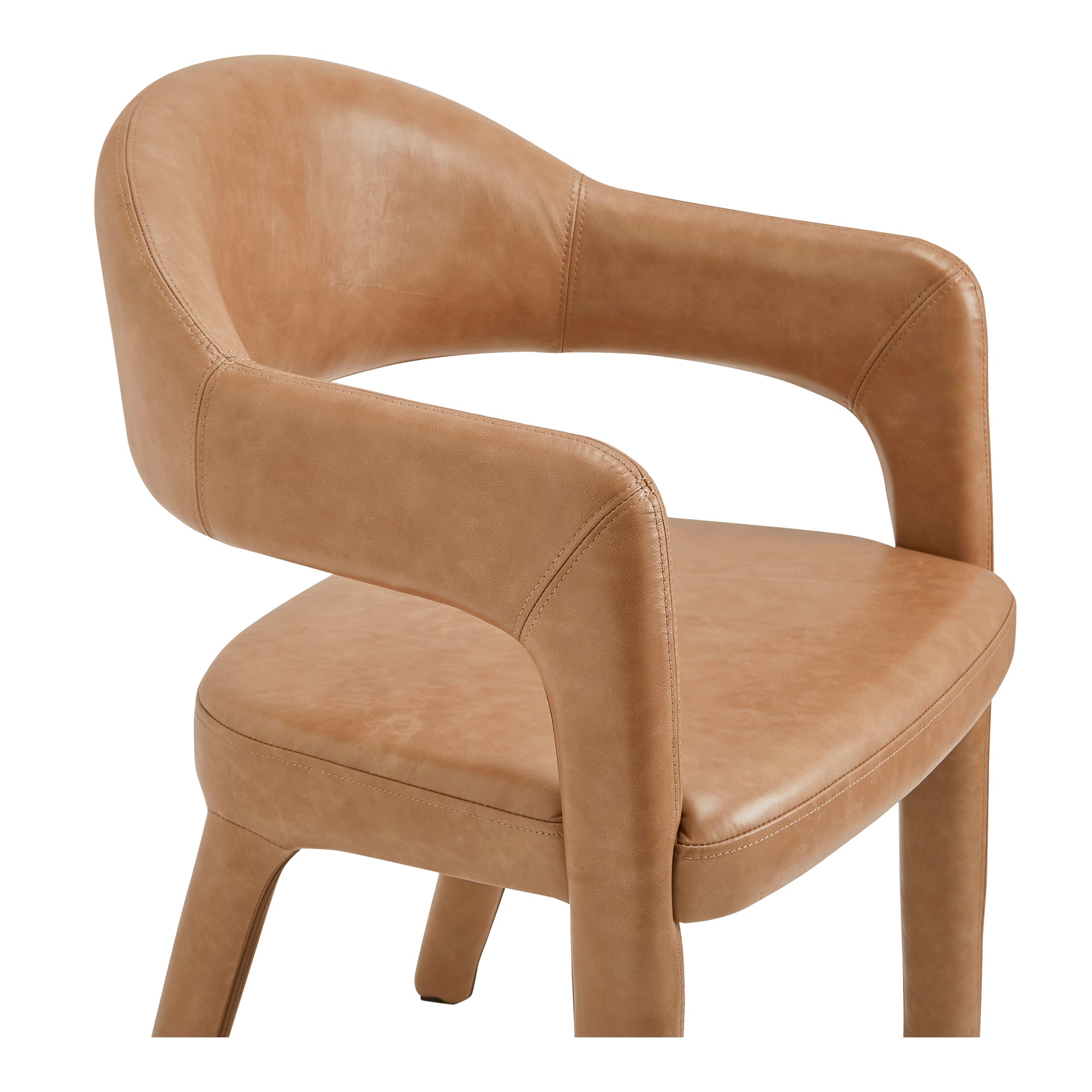 Martens Dining Chair Brown Leather